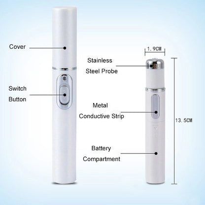 Pore Acne Scar Remover Light Therapy Blemish Treatment Pen - Skin Renew Photon Blue Light Therapy Pen