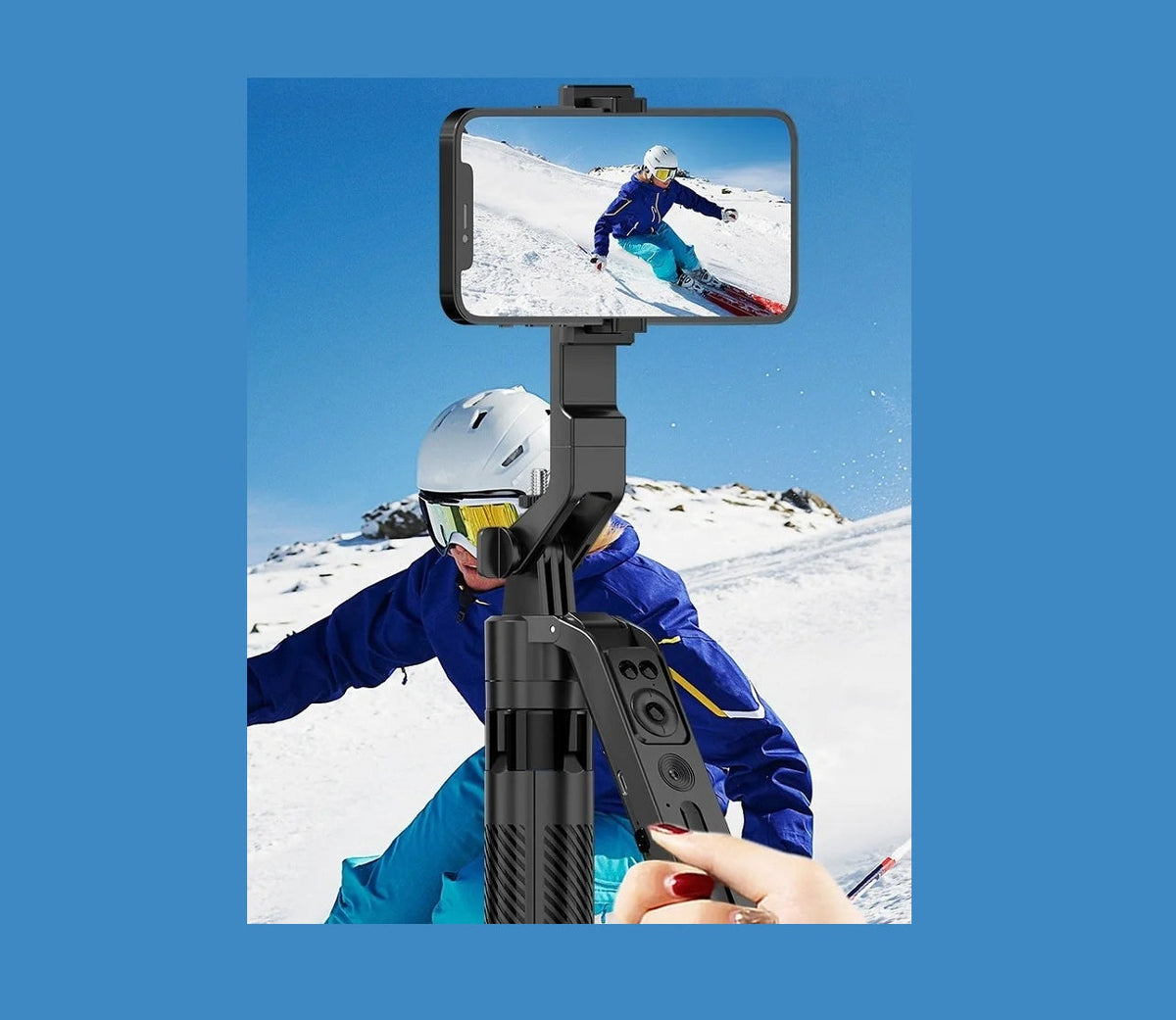 Auto Face-Tracking Phone Tripod & Selfie Stick – Motorized 360° Head, Extends to 70.9 in (180 cm), No App Needed