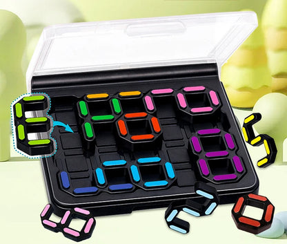 Number Puzzle Educational Toy –3D  Geometric Intelligence Game for Kids, Early Education Balancing Brain Teaser Gift & Classroom Use