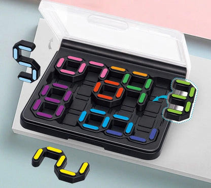 Number Puzzle Educational Toy –3D  Geometric Intelligence Game for Kids, Early Education Balancing Brain Teaser Gift & Classroom Use