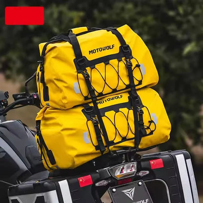 Waterproof Motorcycle Saddlebag – 40/66L Rear Seat Tail Bag for Travel‑Ready Storage with Durable PVC and Easy Mounting
