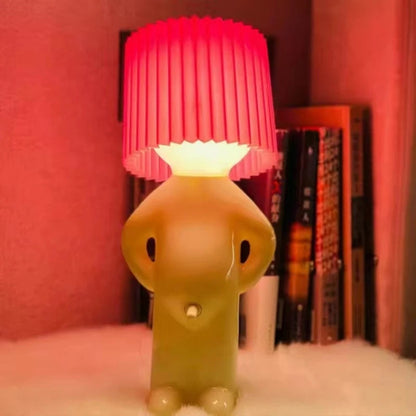 Naughty Boy LED Pleated Table Lamp – Unique Child-Friendly Night Light with Reading Mode, Creative Design for Bedroom Ambiance