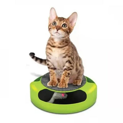 Cat Turntable Scratching Toy – High Mouse Trap Game Board for Educational Play, Fun Pet Entertainment with Scratching & Swivel Action