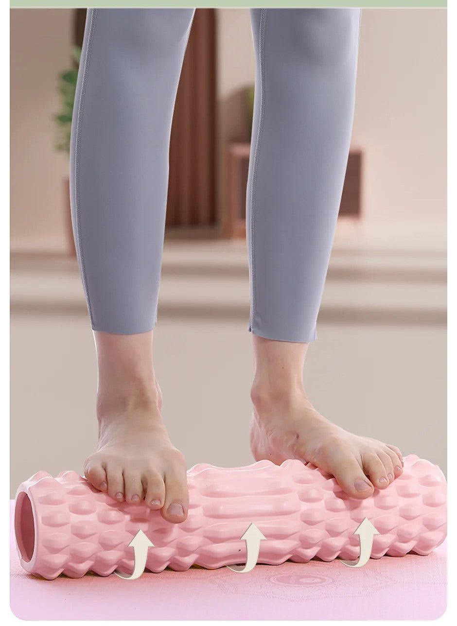 Yoga Foam Roller – Relieve Back Pain, Soothe Muscles, and Enhance Recovery with This EVA Massage Roller for Yoga, Pilates, and Self-Care Workouts
