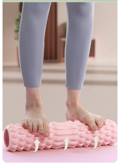 Yoga Foam Roller – Relieve Back Pain, Soothe Muscles, and Enhance Recovery with This EVA Massage Roller for Yoga, Pilates, and Self-Care Workouts