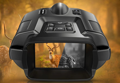Night Vision Binoculars 4K Infrared Goggles – 5000mAh Rechargeable, 8X Zoom, See 600 Meters in Complete Darkness for Hunting & Surveillance