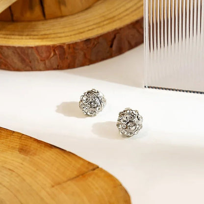 Zircon Crystal Weight Loss Magnetic Earrings – Therapeutic Slimming Clip-On Jewelry for Health and Glamour at Parties and Weddings