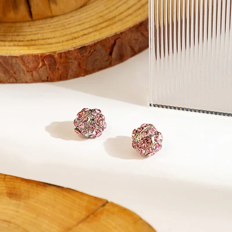 Zircon Crystal Weight Loss Magnetic Earrings – Therapeutic Slimming Clip-On Jewelry for Health and Glamour at Parties and Weddings