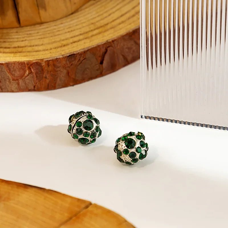 Zircon Crystal Weight Loss Magnetic Earrings – Therapeutic Slimming Clip-On Jewelry for Health and Glamour at Parties and Weddings