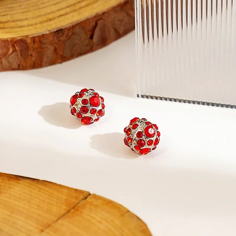 Zircon Crystal Weight Loss Magnetic Earrings – Therapeutic Slimming Clip-On Jewelry for Health and Glamour at Parties and Weddings