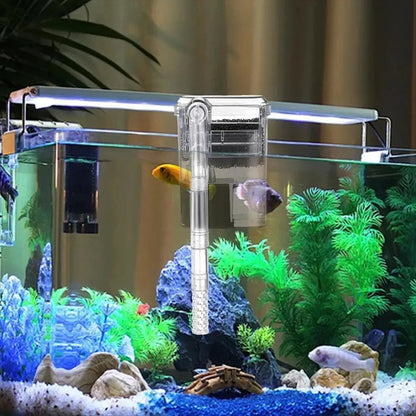 Silent Aquarium Filter - External Fish Tank Filter with Adjustable Flow for Clean, Quiet Aquatic Life Maintenance